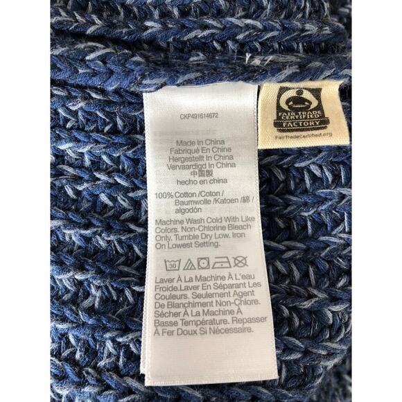 Madewell Mock Neck Sweater Marled Blue Grey NWT M - Picture 8 of 9